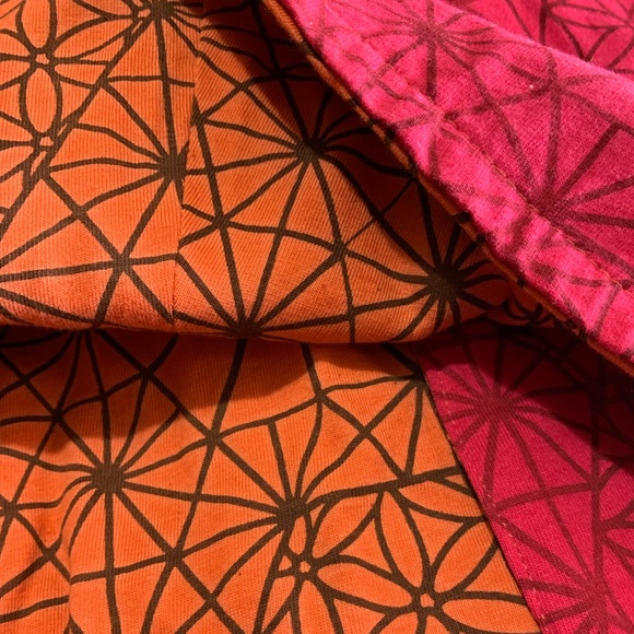 ⚛️🦘 Sacred Geometry Reversible snap Wrap Skirt w/detach Purse pouch NWOT travel - Picture 3 of 9